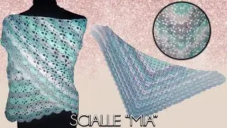 DIY Tutorial crochet Shawl Mia Easy and Fast!!