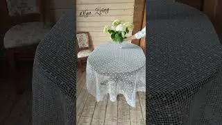 Скатерть прямоугольная крючком #crocheting #homedecor #tablecloth #crochet #скатертькючком