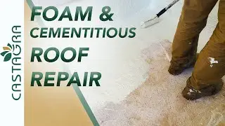 Repairing a Foam and Cementitious Roof (No Tear Off)