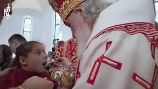 Святейший Патриарх Кирилл освятил храм в честь Всех святых в Страсбурге.
