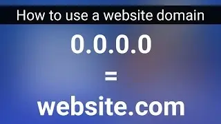 Buying a Website Domain then Using it for a Server