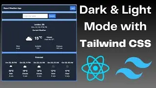 Dark/Light Theme Switcher with Tailwind CSS in React JS App