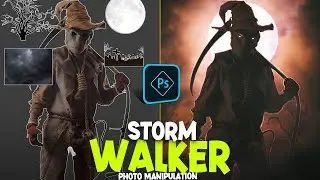 Storm Walker in Photoshop l Photo Manipulation Photoshop Tutorial l Jabbar Awan #shorts
