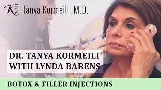 Dr Tanya Kormeili with Lynda Barens: Botox