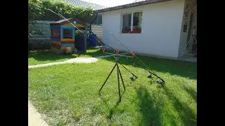 How to make a fishing rod tripod stand