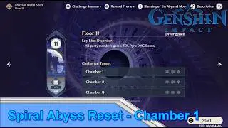 Floor 11 - Chamber 1  | Spiral Abyss | Genshin Impact