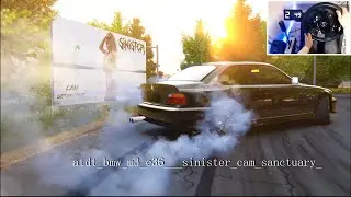 Drifting ATDT BMW E36 @ Sinister Sanctuary - w/Steering Wheel | Assetto Corsa