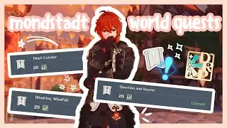 completing mondstadt world quests! ₊✩‧₊˚౨ৎ˚₊✩‧₊