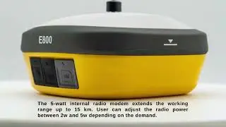 eSurvey E800 GNSS Receiver 410-470Mhz full-band 13600mAh battery 1.45'' color LCD display