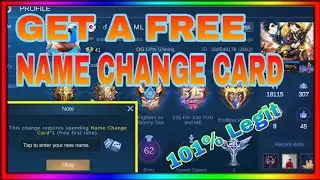 HOW TO GET A NAME CHANGE CARD FOR FREE IN MLBB ( SUPER LEGIT)