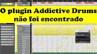 O plugin Addictive Drums não foi encontrado