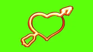 Best heart love💗💯 green screen animation