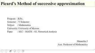 Picard's Method Part 2