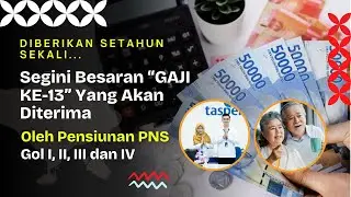 Diberikan Setahun Sekali, Segini Besaran Gaji ke-13 yang Akan Diterima Pensiunan PNS Gol I II III IV
