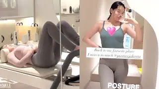 Natasha wilona bodinya meliuk liuk olahraga pilates