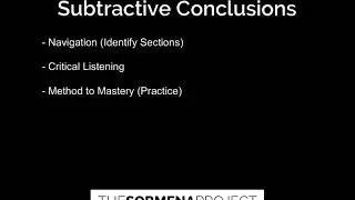 Subtractive Synthesis Wrap Up