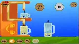 River Crossing IQ Logic 25 Answer | Cups of 16L 11L 6L