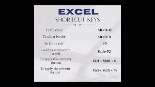 Excel tutorial shortcut Key #excel #tutorial #exceltips #viral