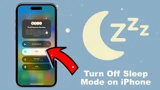 Quickly Turn your Sleep Focus on or off on iPhone. Turn Off Sleep Mode. 