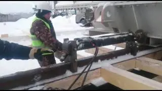 Установка горизонтальных домкратов