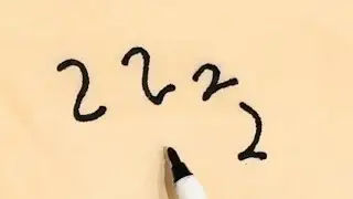 How to Draw a Lion from Numbers 2222 Very Easy