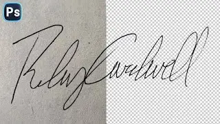 how to digitize your signature in Adobe photoshop | Photoshop for Beginners