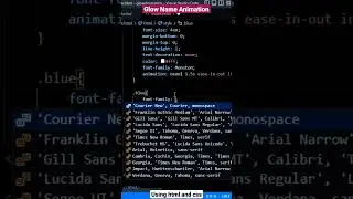 Glow Name Animation by html, css #shorts #ytshorts #html #css #coding #short #programming #tutorial