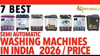 ✅ Top 7 Best Semi Automatic Washing Machines iN India 2026 Price | ✨  LG, Samsung, Whirlpool