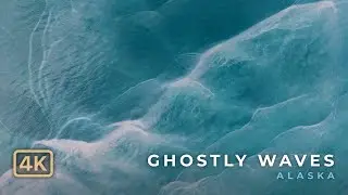 GHOSTLY WAVES – Aerial View of Glacial Meltwater in Kachemak Bay of Alaska (4K Drone)