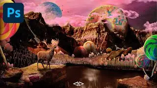 Mundo Caramelo 🍬 Creado en Photoshop Speed Art Tutorial 2023