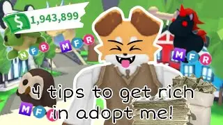 4 tips to get rich in adopt me!(From my newest channel A2_0.)!!!#adoptme #rich #tips