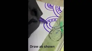 Mehendi design A4 sheet border trick#project#assignment#ideas#views#quick#easy#creativity#shorts