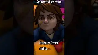 Gregory Bullies Monty #shorts #roxy #montgomerygator #fnafanimation