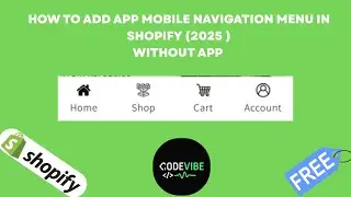 How to Add Mobile Bottom Menu in Shopify | App-Like Navigation Bar for Shopify Store (2025 Tutorial)