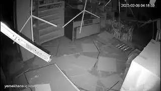 M7.8 Earthquake Destroys High School Cafeteria in Battalgazi, Malatya, Turkey