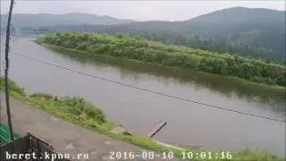 Один год жизни реки Мана в п. Береть