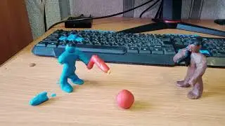Эпичная пластилиновая битва (stop motion)