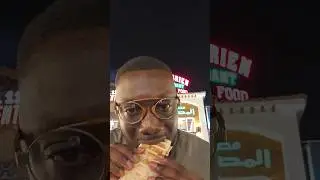 Trying street food on the streets of  Na'ama Bay, in Sharm el-Sheikh 