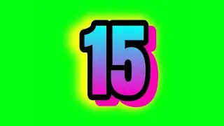 15 Second Countdown Timer | Green Screen Video -15 Sec Interval Timer | Beautiful Timer No Copyright