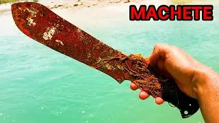 Restoration Rusty Jungle Machete ( Camping & Survival Rusty Machetes Restoration )