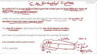 Union in C programming: #cforembeddedsystems