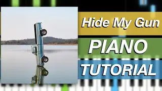 “Hide My Gun” by Post Malone + HARDY | Piano Tutorial & Play Along | chords + melody | F-1 Trillion
