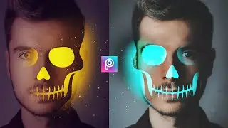 Skull Effect Picsart || Skull Effect | PicsArt Editing tutorial | Glowing Skull Effect | PicsArt