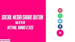 social media floating action button with HTML CSS AND JAVASCRIPT