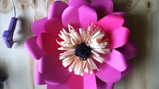 flor grande de papel super fácil y rápido de hacer.