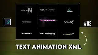 10 TEXT PRESETS IN ALIGHT MOTION | XML FILE | TEXT ANIMATION