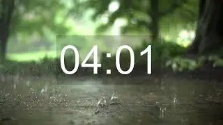 4 Minute Rain clock timer