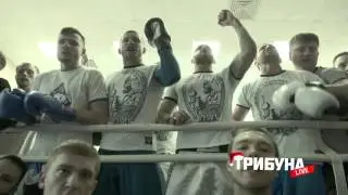 Болельщики Динамо и спортсмены ЦЕ 