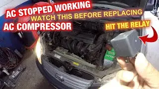 AC stopped working , 2003 corolla AC compressor stopped working hit the relay  / AC FIX  AC RELAY