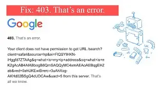 403. That's an error |Your client does not have permission to get URL from server |Young Researchers